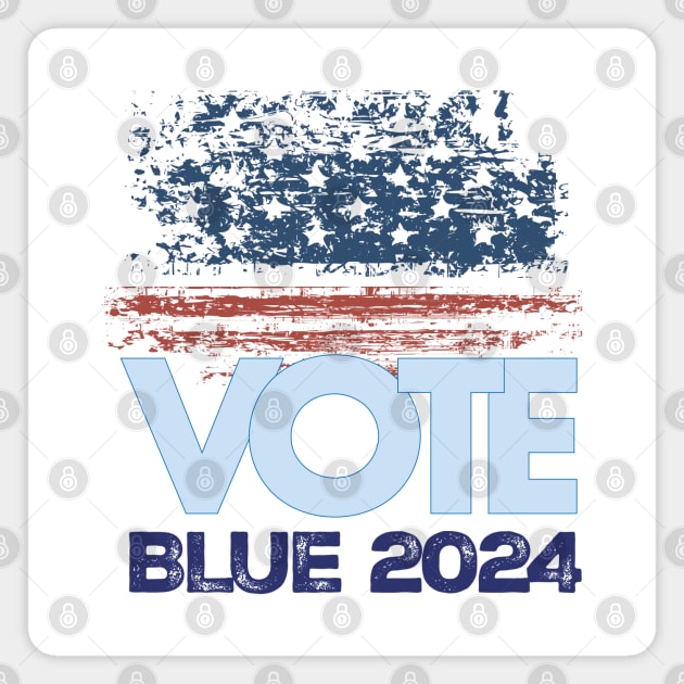 Vote Blue 2024 Magnet by Stonework Design Studio